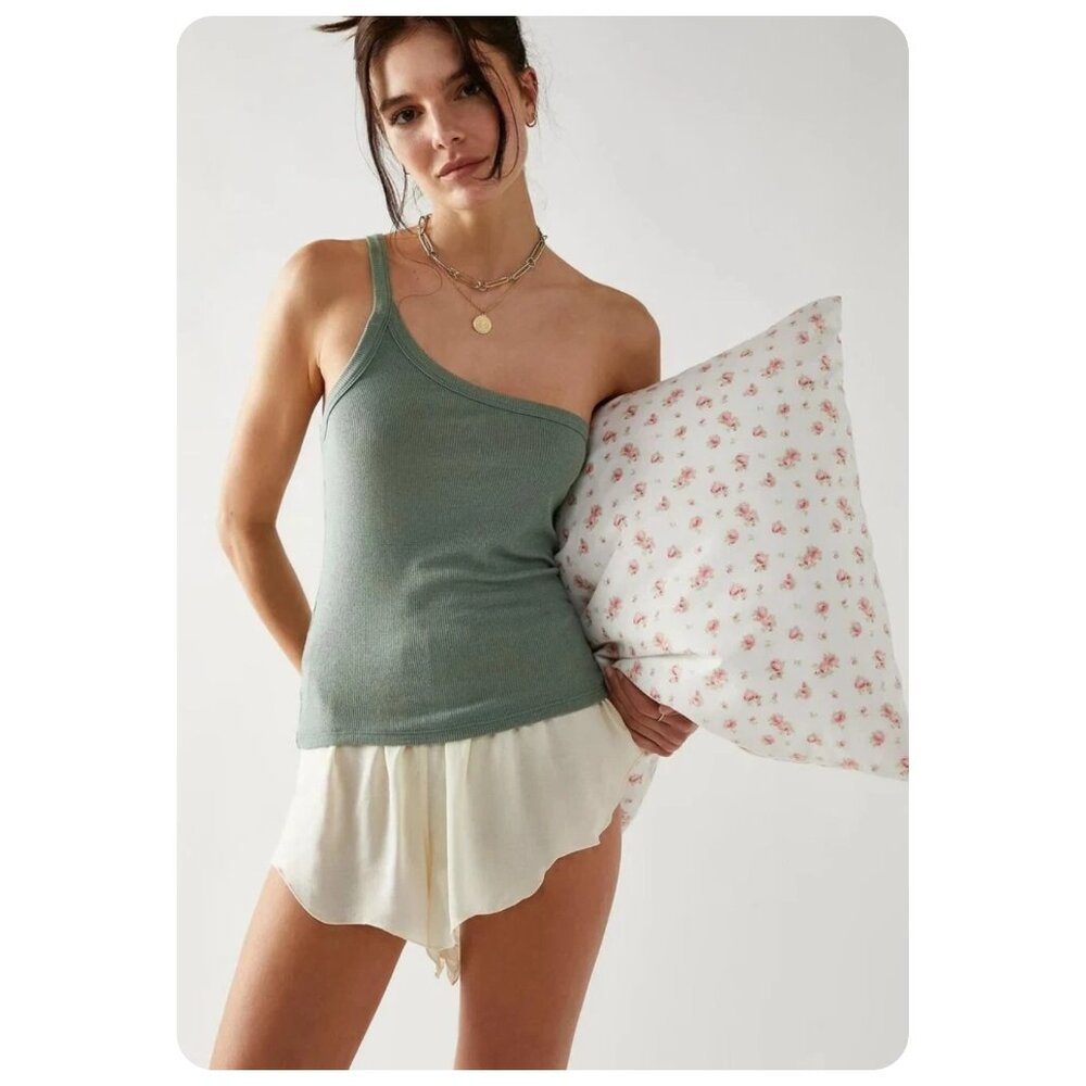 ! We The Free People One Way or Another Green Tank Top sz S